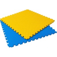 Mat sportiv Eva Puzzle 1х1m 2cm Blue/Yellow (14158)