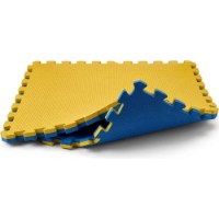 Mat sportiv Eva Puzzle 1х1m 2cm Blue/Yellow (14158) imaginea #2 — magazin online Desire.md