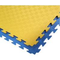 Mat sportiv Eva Puzzle 1х1m 2cm Blue/Yellow (14158) imaginea #4 — magazin online Desire.md