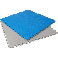Mat sportiv Eva Puzzle 1х1m 2cm Grey/Blue (9577)
