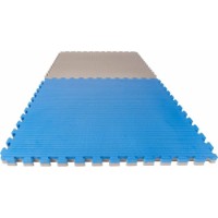 Mat sportiv Eva Puzzle 1х1m 2cm Grey/Blue (9577) imaginea #2 — magazin online Desire.md