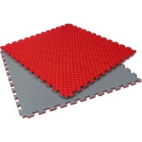 Mat sportiv Eva Puzzle 1х1m 2cm Grey/Red (14182)
