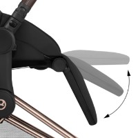 Carucior Cybex Priam Rosegold Sepia 2in1 Black (526000001) imaginea #3 — magazin online Desire.md