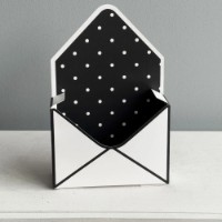 Конвертик New World ENVL-01 172 White/Black Polka Dots