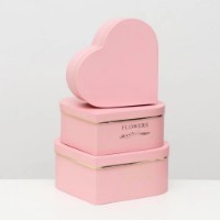 Набор коробок New World Flowers 3pcs Pink (W9648)