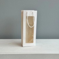 Punga cadou New World For Wine 13x8x34.5cm White