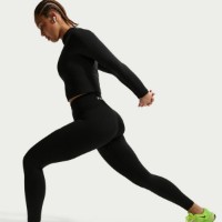 Женские леггинсы Nike Pro Seamless High-Waisted 7/8 Black/White, s.M фото №5 — интернет-магазин Desire.md