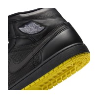 Ghete pentru bărbați Nike Air Jordan 1 Mid SE Black/Opti Yellow/Silver, s.43 imaginea #7 — magazin online Desire.md