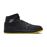 Ghete pentru bărbați Nike Air Jordan 1 Mid SE Black/Opti Yellow/Silver, s.42.5 imaginea #3 — magazin online Desire.md