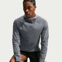 Мужская толстовка Nike Pro Dri-FIT Mid-Layer Smoke Grey/Black, s.L фото №6 — интернет-магазин Desire.md