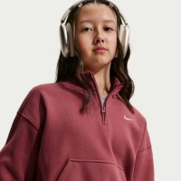 Женская толстовка Nike Sportswear Studio Fleece Pink Smoke/White, s.XS фото №4 — интернет-магазин Desire.md