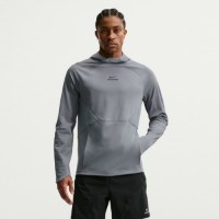 Мужская толстовка Nike Pro Dri-FIT Mid-Layer Smoke Grey/Black, s.S