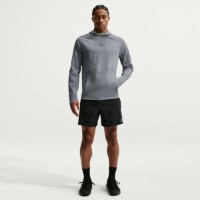 Мужская толстовка Nike Pro Dri-FIT Mid-Layer Smoke Grey/Black, s.S фото №2 — интернет-магазин Desire.md