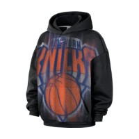 Hanorac pentru bărbați Nike New York Knicks Standard Issue Fleece Black/White, s.S