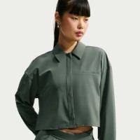 Женская рубашка Nike 24.7 PerfectStretch Dri-FIT Camo Green/Outdoor Green, s.S фото №4 — интернет-магазин Desire.md