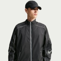 Geacă pentru bărbați Nike Sportswear Graphic Black/Light Smoke Grey/Safety Orange, s.M imaginea #4 — magazin online Desire.md