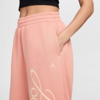 Женские спортивные штаны Nike Jordan Brooklyn Fleece Fireside Rust Pink/Pearl White, s.M фото №3 — интернет-магазин Desire.md