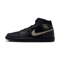 Bocanci pentru bărbați Nike Air Jordan 1 Mid Utility Black/Spruce Fog/Reflect Silver/Newsprint, s.43 imaginea #2 — magazin online Desire.md