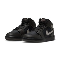 Bocanci pentru copii Nike Air Jordan 1 Mid Utility Black/Spruce Fog/Reflect Silver/Newsprint, s.35.5
