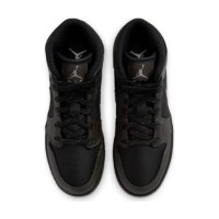 Bocanci pentru copii Nike Air Jordan 1 Mid Utility Black/Spruce Fog/Reflect Silver/Newsprint, s.35.5 imaginea #4 — magazin online Desire.md