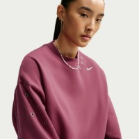 Женская толстовка Nike Studio Fleece Medium Weight NPink Smoke/Sail, s.M фото №5 — интернет-магазин Desire.md