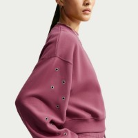 Женская толстовка Nike Studio Fleece Medium Weight NPink Smoke/Sail, s.XS фото №6 — интернет-магазин Desire.md
