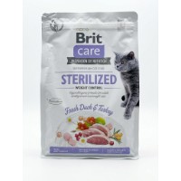 Marfa depreciata! Hrană uscată pentru pisici Brit Care Grain Free Sterilized Weight Control Duck & Turkey 2kg