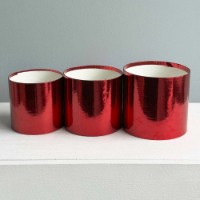 Набор цилиндров New World Metallic 3pcs Red
