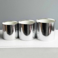 Set de cilindri New World Metallic 3pcs Silver