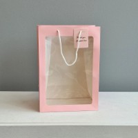 Punga cadou New World Rectangle 25x15x35cm Pink 