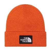 Шапка The North Face Logo Box Cuffed Orange