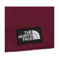 Шапка The North Face Logo Box Pom Burgundy фото №2 — интернет-магазин Desire.md