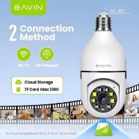 Cameră de supraveghere video Bavin E27 Bulb Smart Security Camera White (SC-801) imaginea #2 — magazin online Desire.md