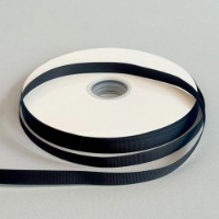Panglică din reps Ding Xin 1.2cm Black (#0030)