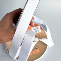 Panglică din reps Ding Xin 1.2cm White (#1114) imaginea #2 — magazin online Desire.md