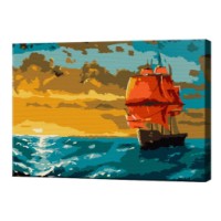 Tablou pe numere Art Gallery Premium Pe valurile aventurilor 20x30cm (CX4174)