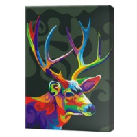 Tablou pe numere Art Gallery Premium Cerb curcubeu 20x30cm (CX3639)