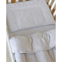Lenjerie de pat pentru copii Veres Grey Melange Interlock 3pcs (153.3.31)