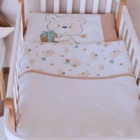 Lenjerie de pat pentru copii Veres Mocha Bear 3pcs (153.1.46)