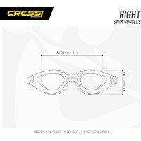 Очки для плавания Cressi Right Black/Rame Black Tinted Lens (DE201655) фото №4 — интернет-магазин Desire.md
