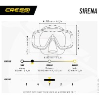 Masca pentru înot Cressi Sirena Black (DN202000) imaginea #7 — magazin online Desire.md