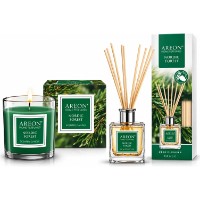 Аромадиффузор Areon Home Perfume Sticks 150ml+Candle Nordic Forest 2pcs