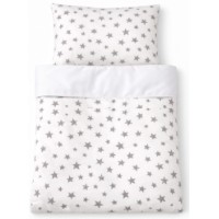 Lenjerie de pat pentru copii Veres Grey Stars Flannel 3pcs (154.04.13)