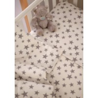 Lenjerie de pat pentru copii Veres Grey Stars Flannel 3pcs (154.04.13) imaginea #3 — magazin online Desire.md