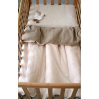 Детское постельное белье Veres Muslin Mustard-Beige 3pcs (153.7.02)