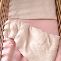 Детское постельное белье Veres Muslin Pink-Beige 3pcs (153.7.01) фото №2 — интернет-магазин Desire.md