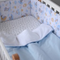 Lenjerie de pat pentru copii Veres Sleepy Moon Blue 6pcs (222.02.1) imaginea #3 — magazin online Desire.md