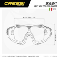 Ochelari înot Cressi Skylight Black/Frame Black Grey (DE2034750) imaginea #2 — magazin online Desire.md