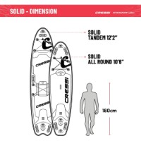 SUP-доска Cressi Solid Tandem DC Isup Grey/Fluo (NB001270) фото №7 — интернет-магазин Desire.md