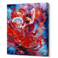 Tablou pe numere Art Gallery Econom Dansatoare de flamenco 40x50cm (GX32592)